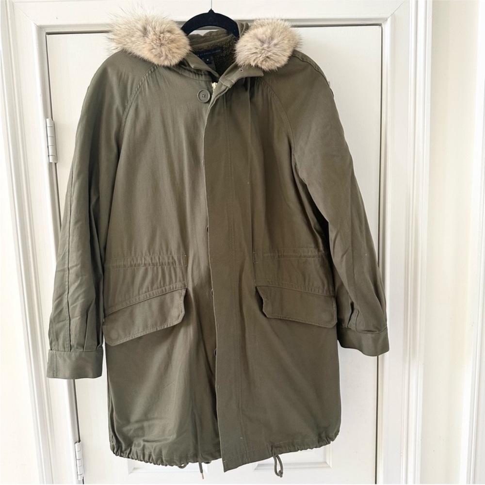 Marc by Marc Jacobs Green Parka Coat, Size M